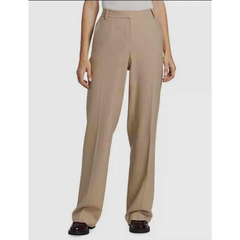 Lafayette 148 New York Women's Stretch Cotton Seam Front Pants Slacks Size 10